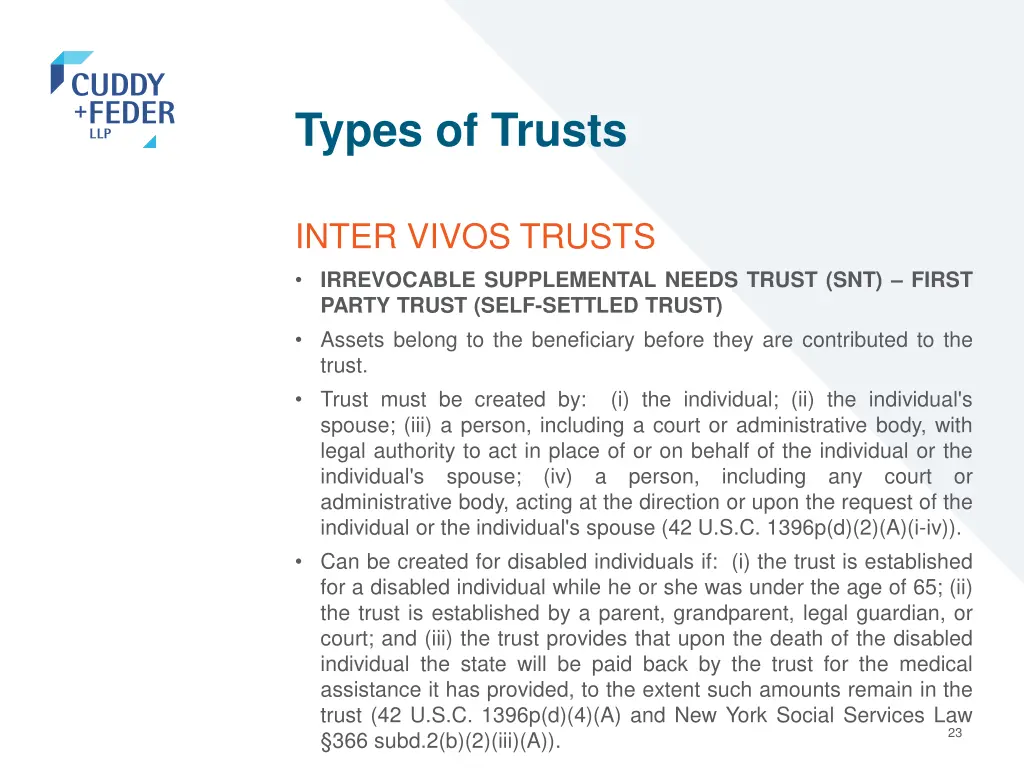 types of trusts 19