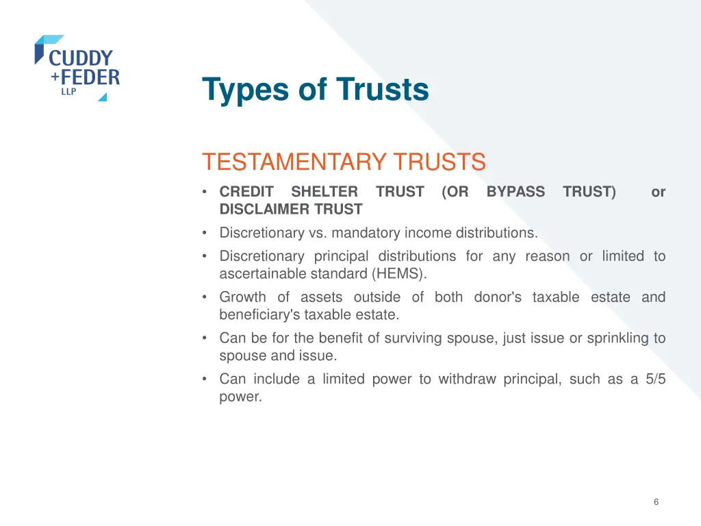 types of trusts 2