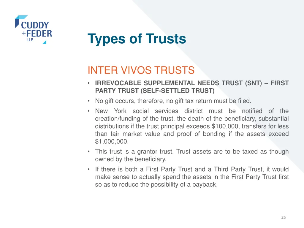 types of trusts 21