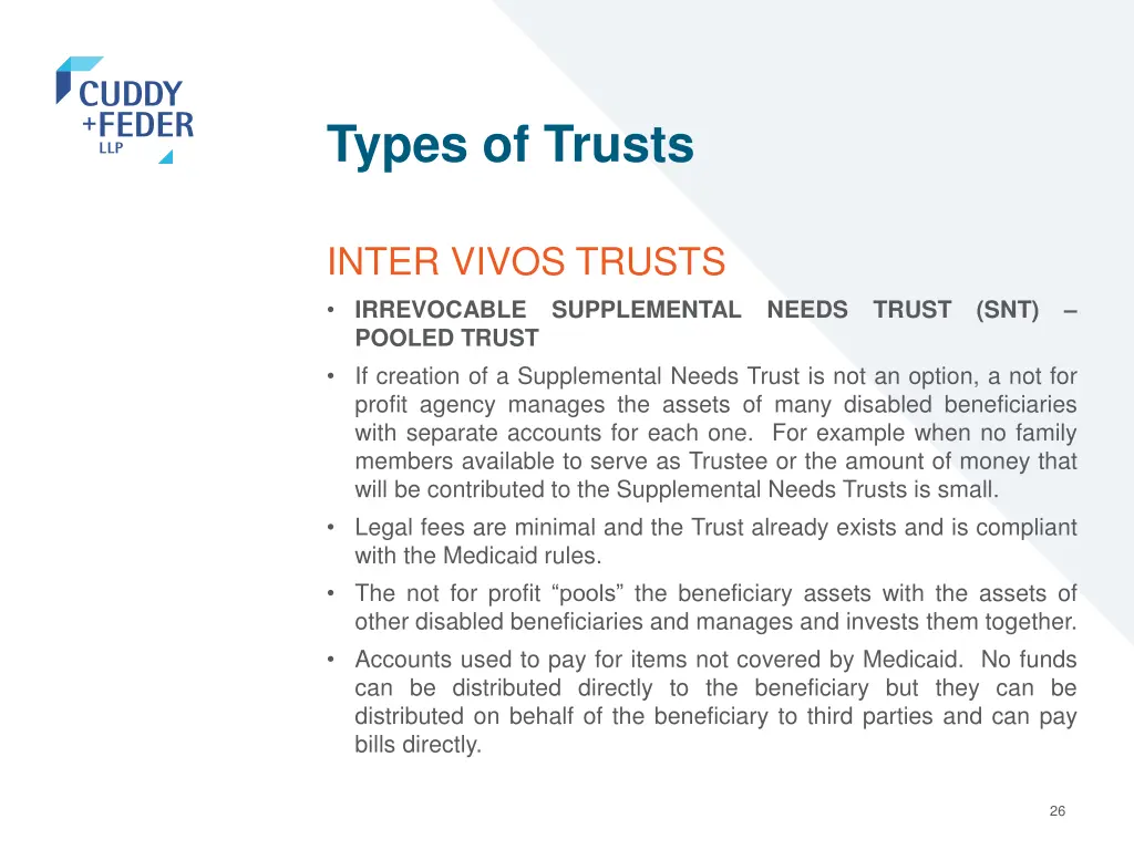 types of trusts 22