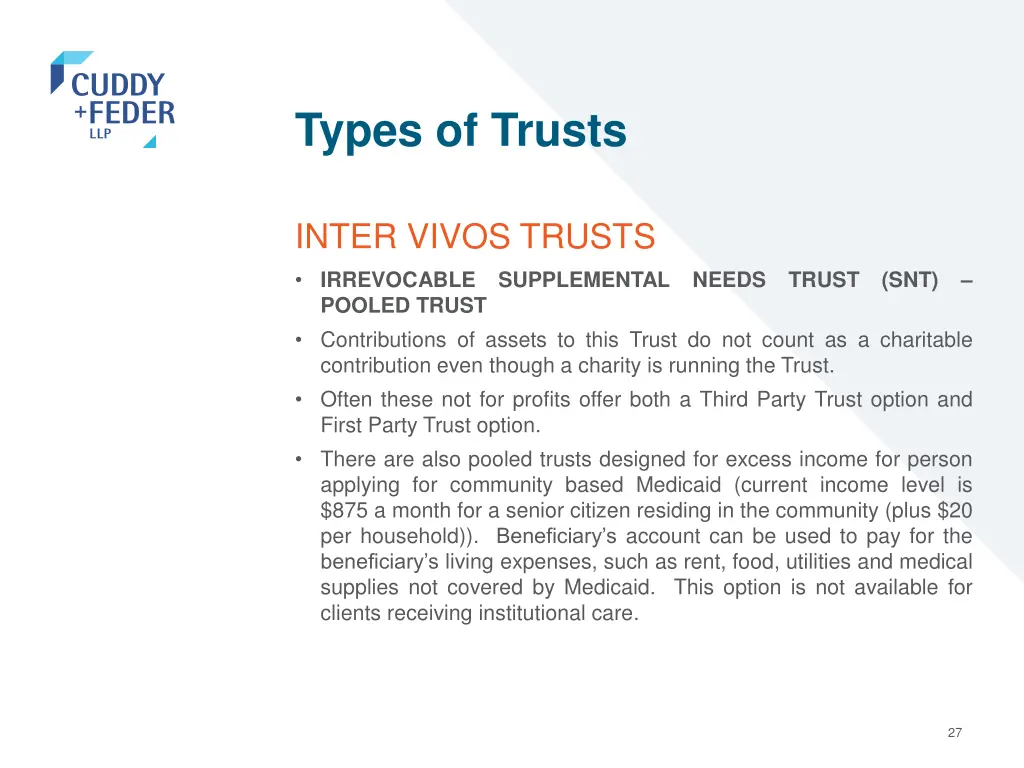 types of trusts 23