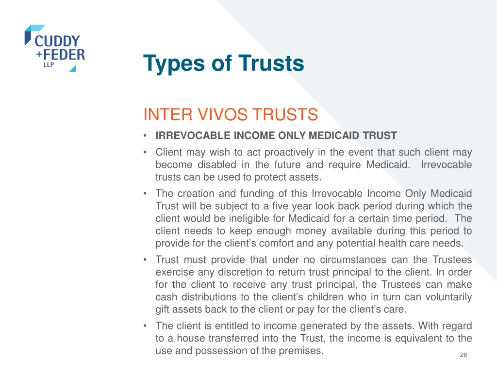 types of trusts 24