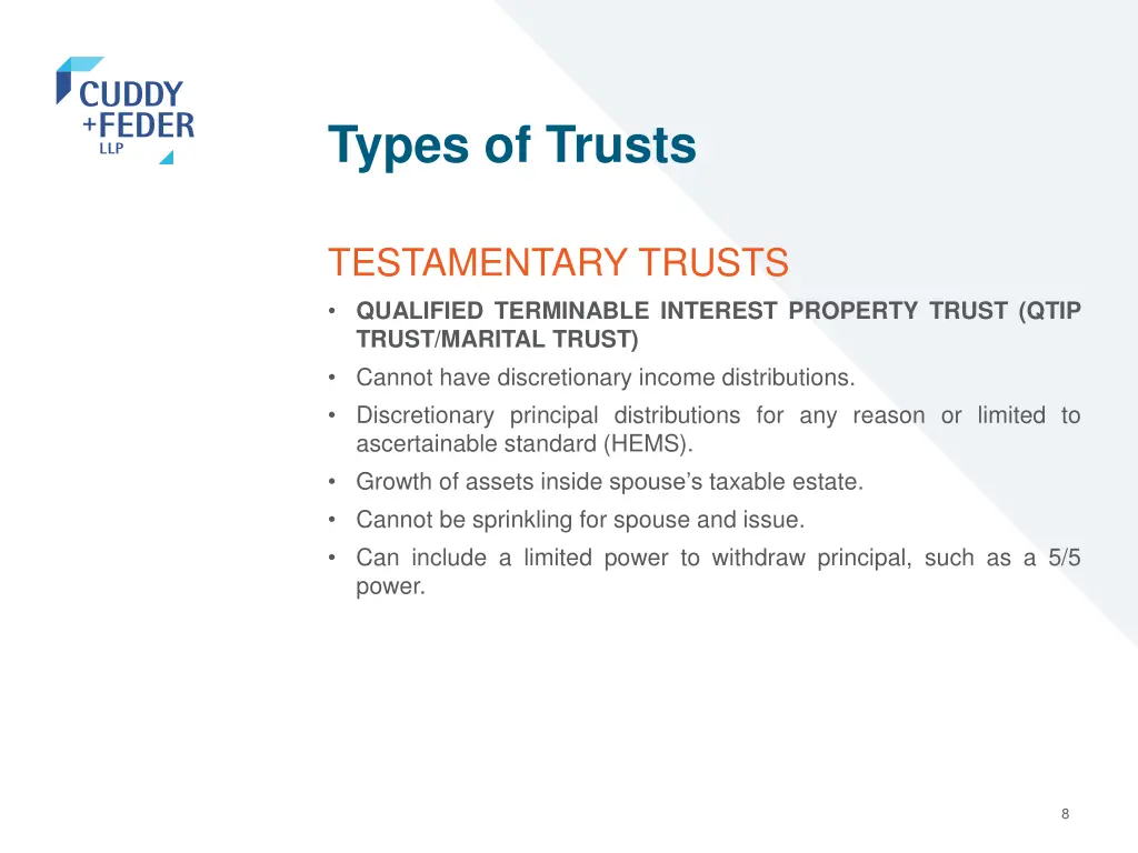 types of trusts 4