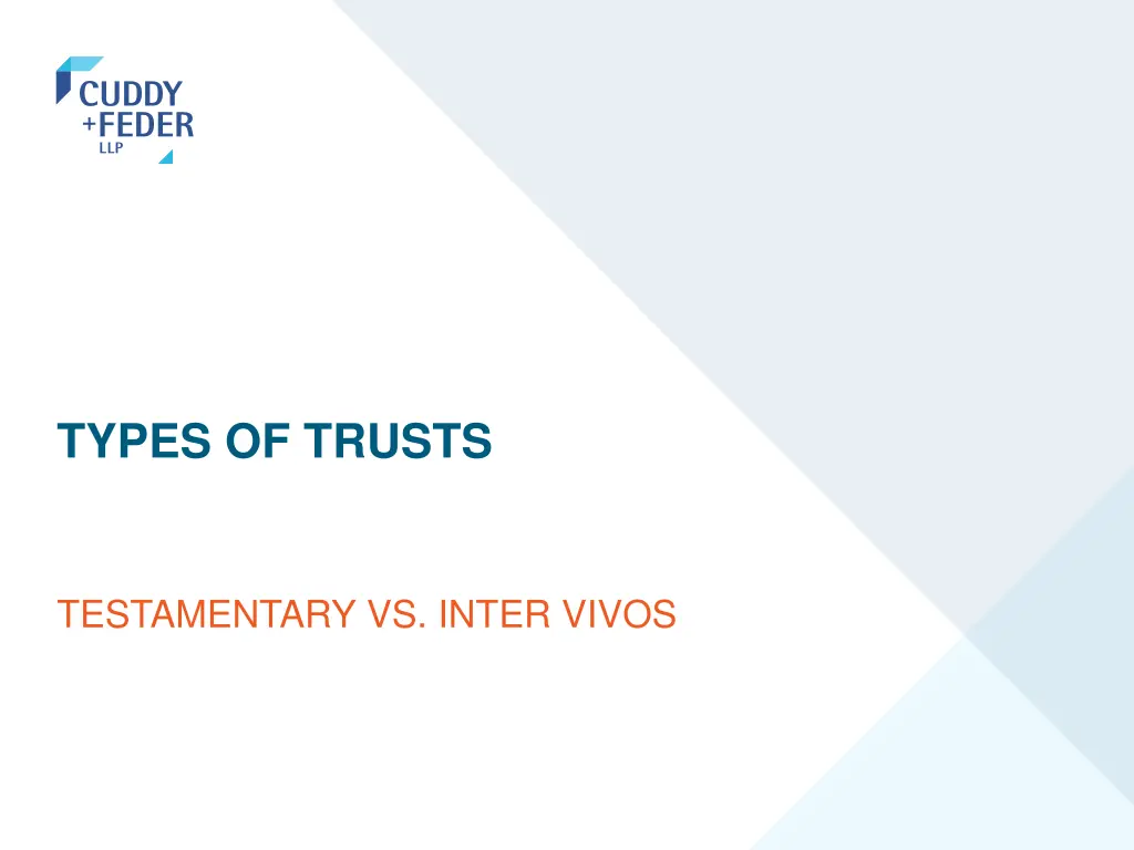 types of trusts