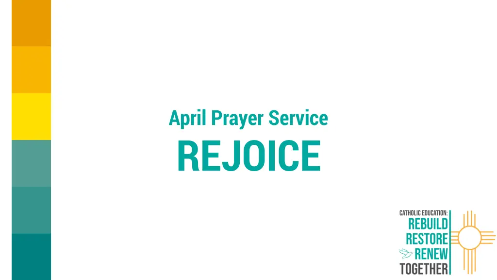 april prayer service rejoice