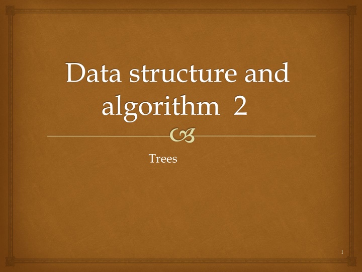 data structure and algorithm 2