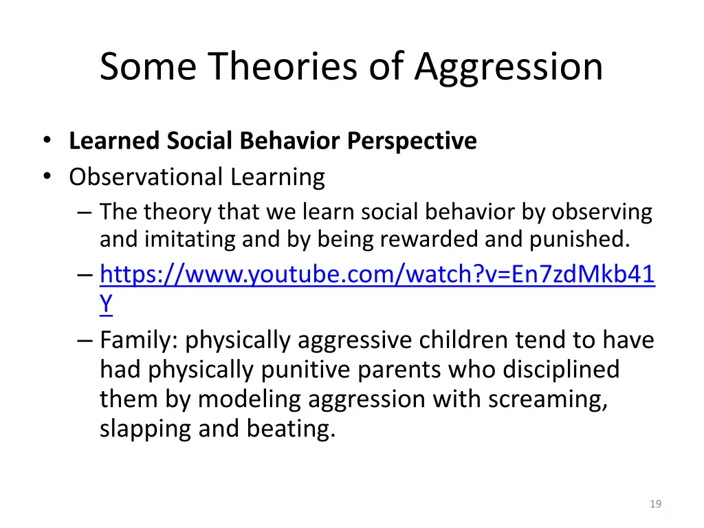 some theories of aggression 13