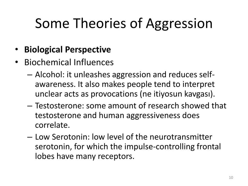 some theories of aggression 4