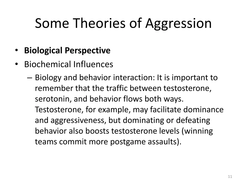 some theories of aggression 5