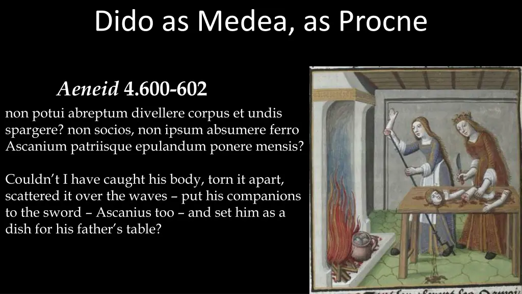 dido as medea as procne