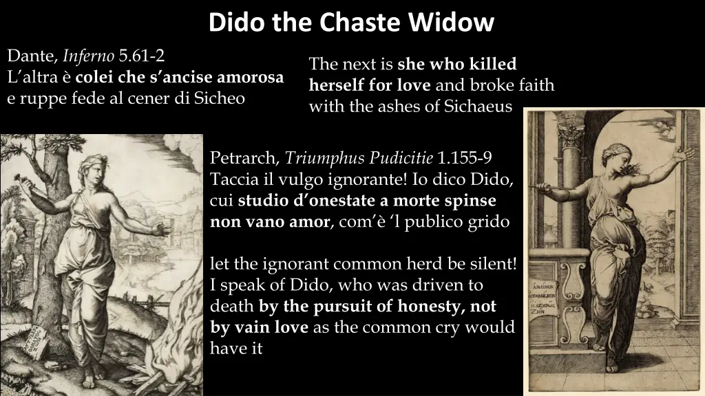 dido the chaste widow