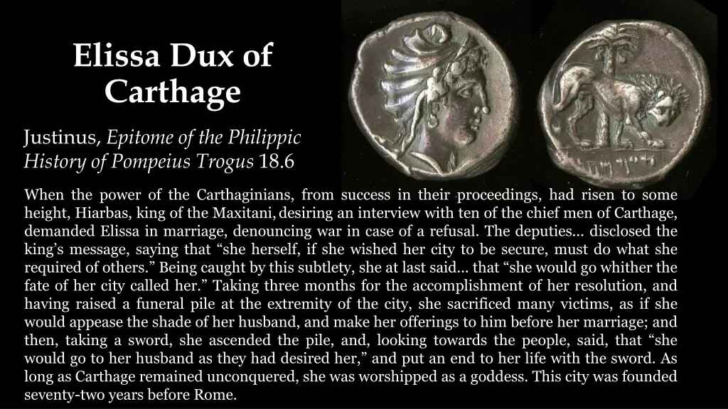 elissa dux of carthage