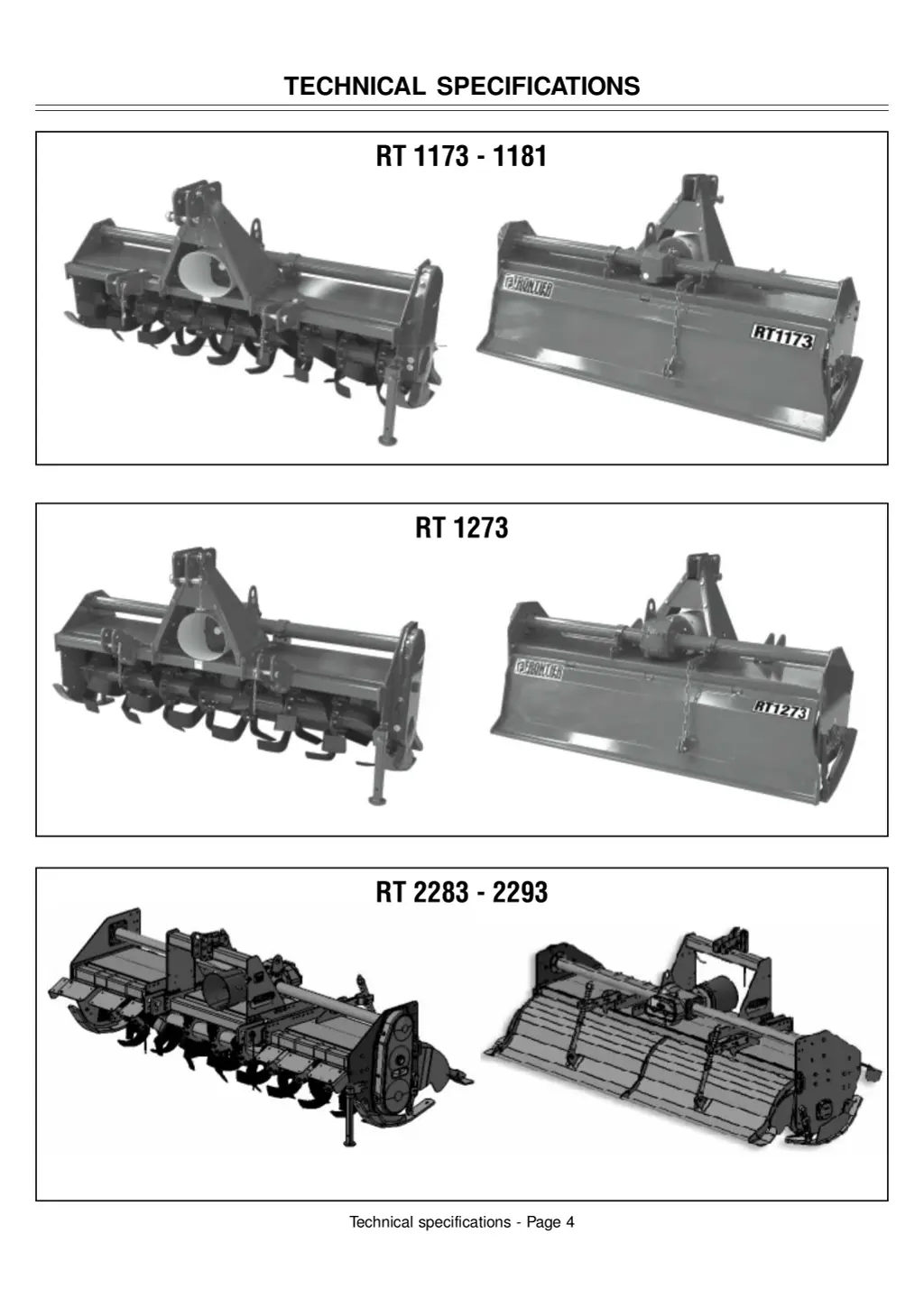 technical specifications