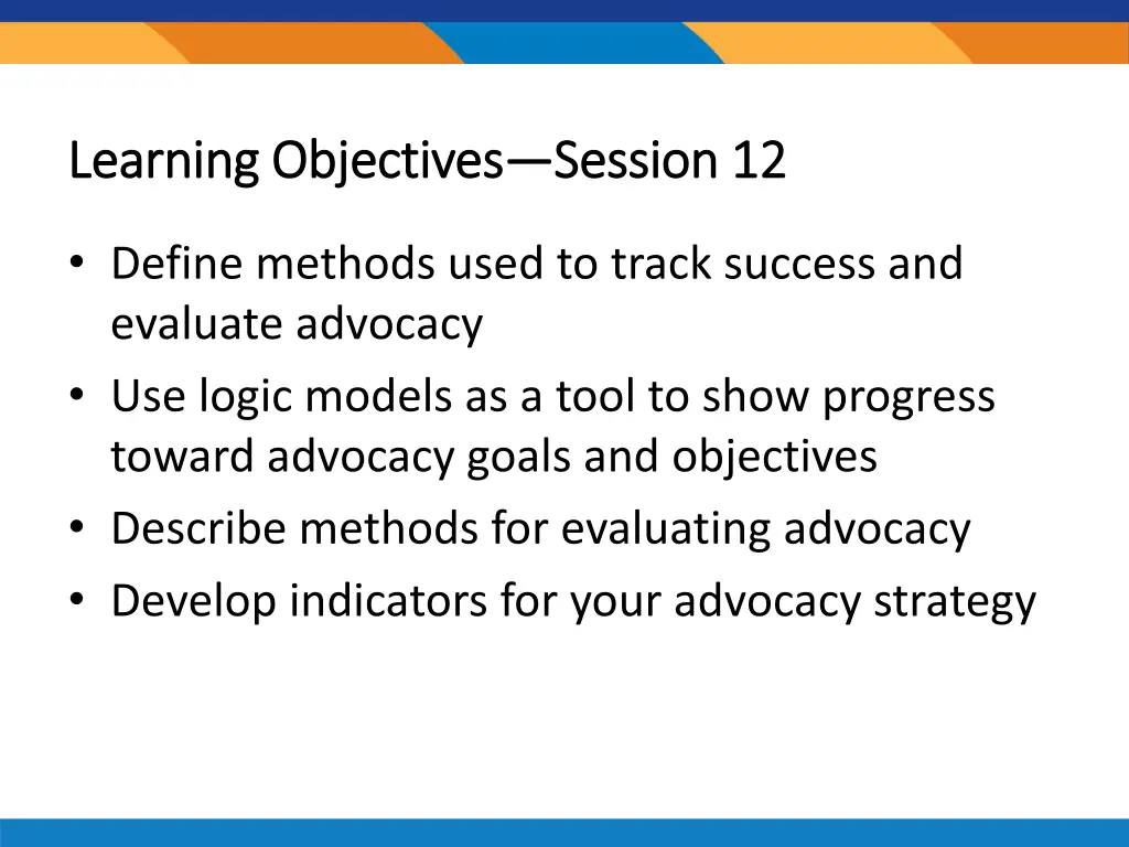 learning objectives learning objectives