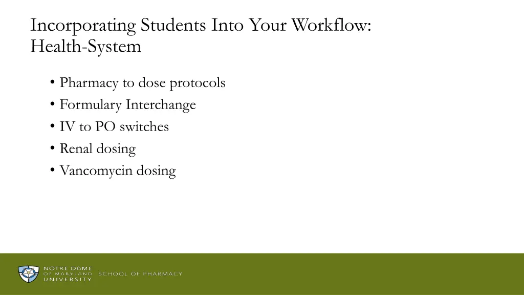 incorporating students into your workflow health 2