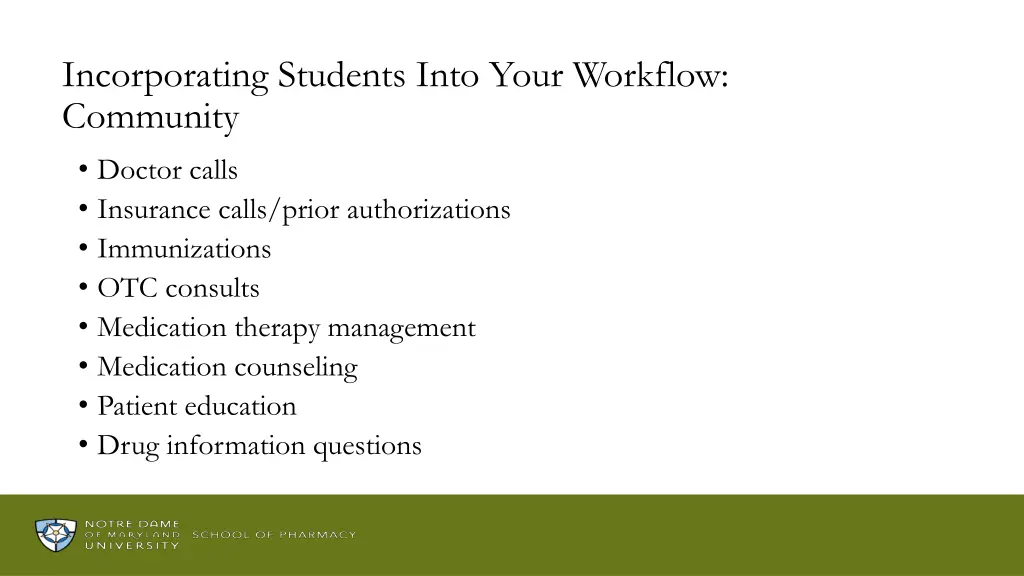 incorporating students into your workflow