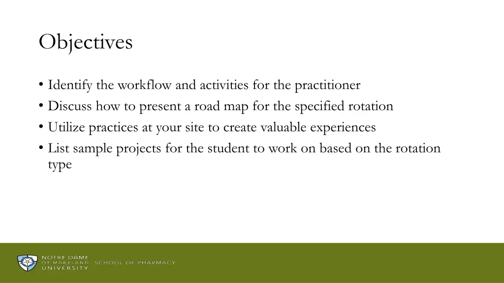 objectives 1