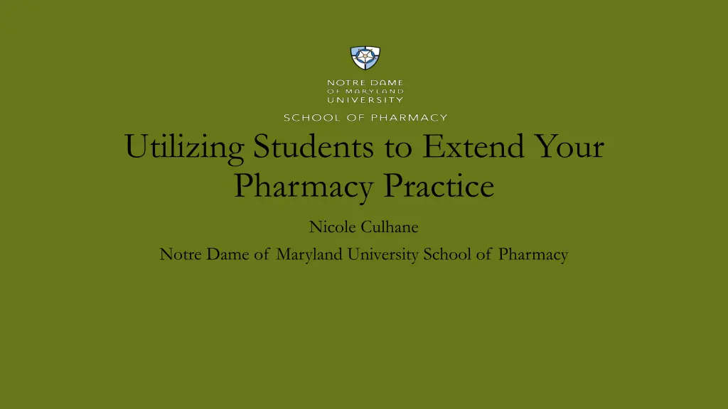 utilizing students to extend your pharmacy