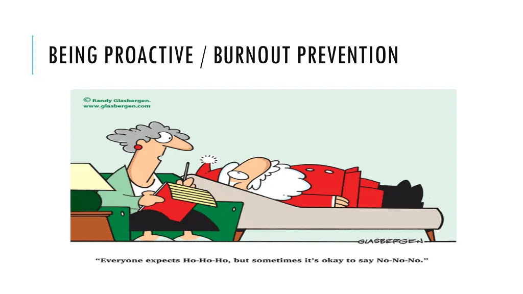 being proactive burnout prevention