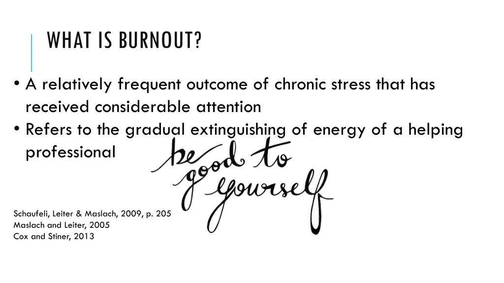 what is burnout