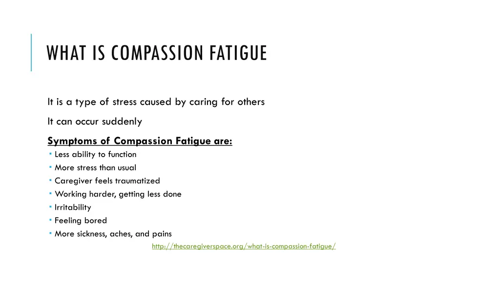 what is compassion fatigue