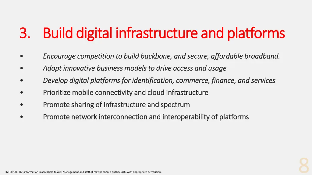 3 3 build digital infrastructure and platforms