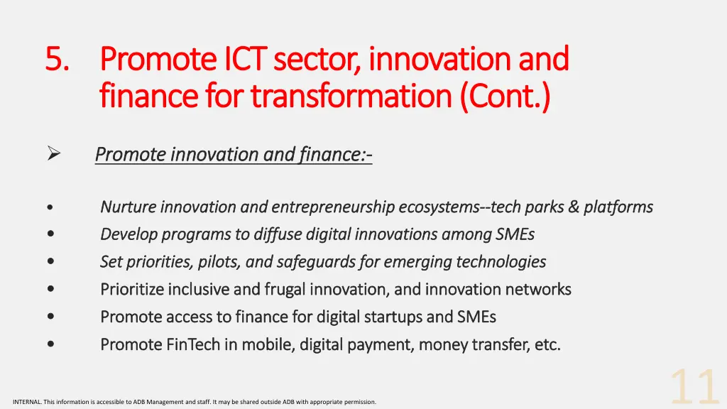 5 5 promote ict sector innovation and promote 1