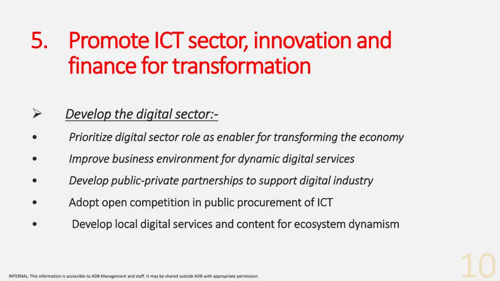 5 5 promote ict sector innovation and promote