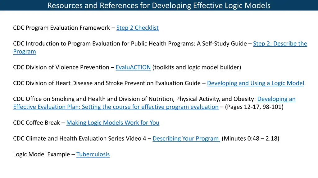 resources and references for developing effective