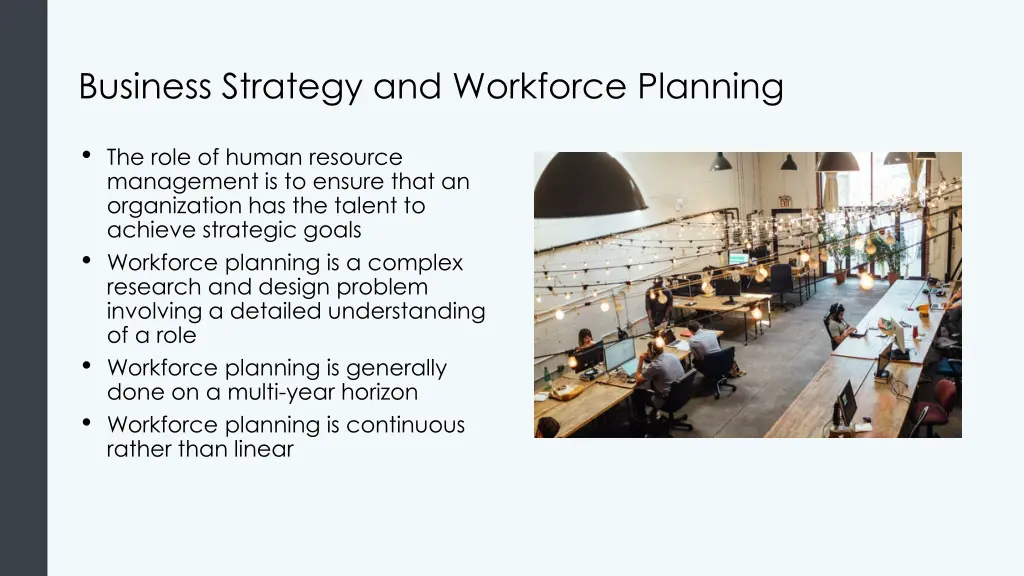 business strategy and workforce planning