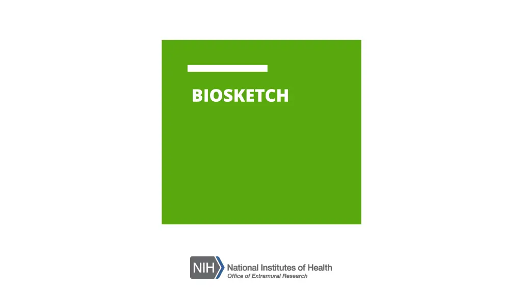 biosketch