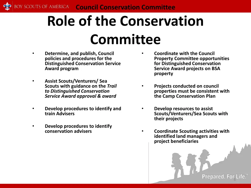 council conservation committee role 1