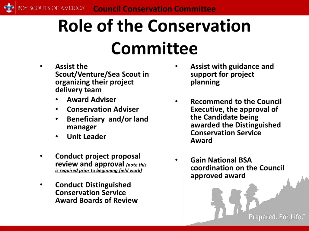 council conservation committee role 2