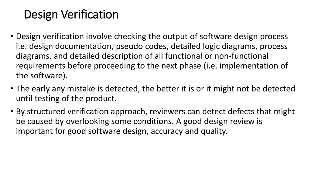 design verification design verification