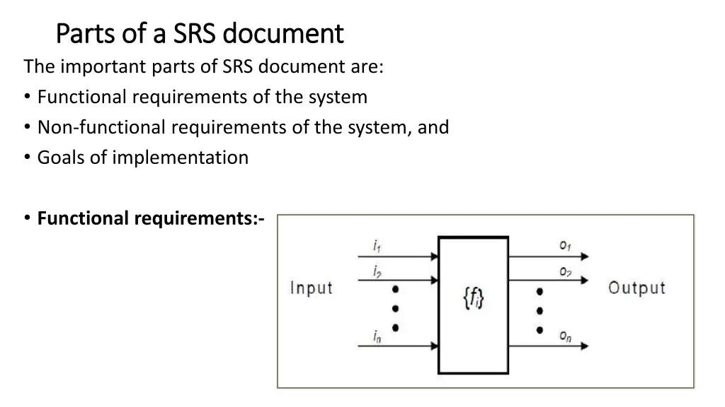 parts of a srs document parts of a srs document