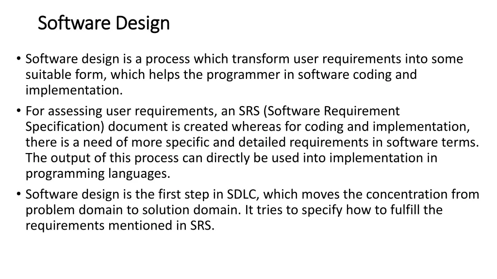 software design software design