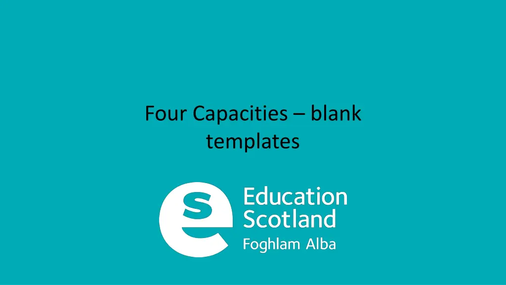 four capacities blank templates