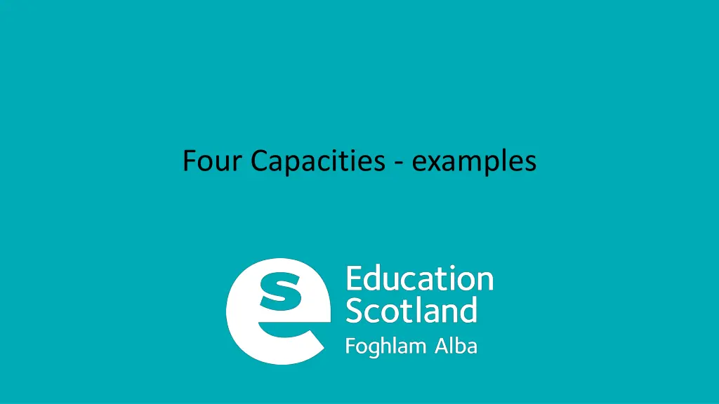 four capacities examples