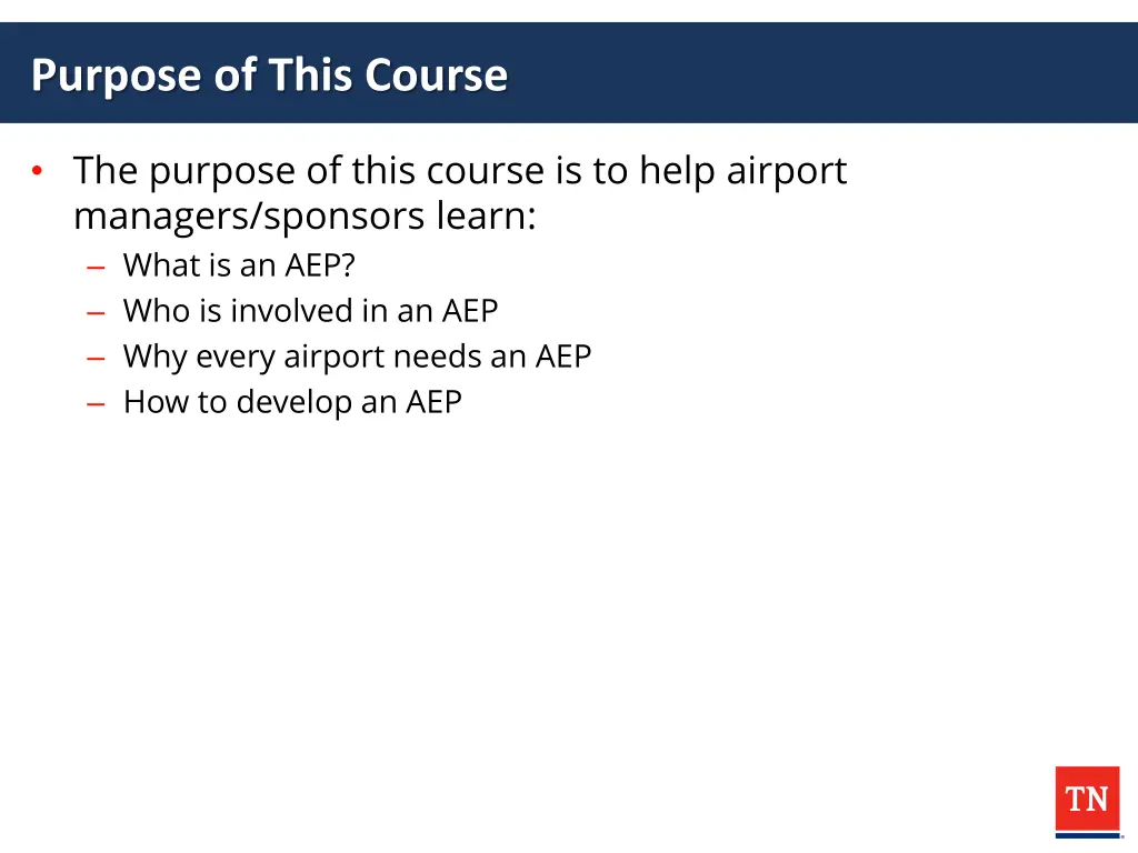 purpose of this course