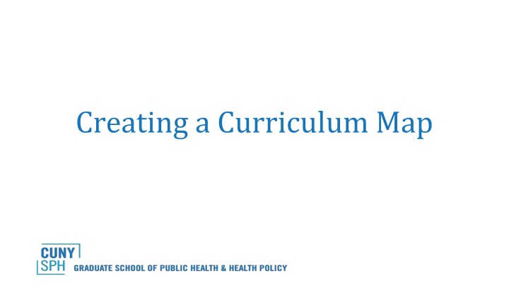 creating a curriculum map