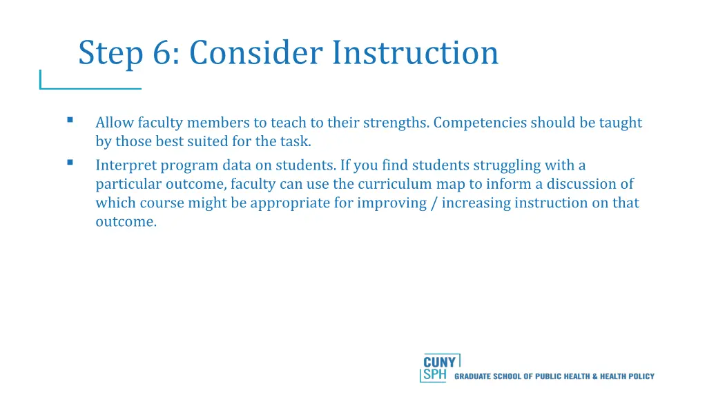 step 6 consider instruction