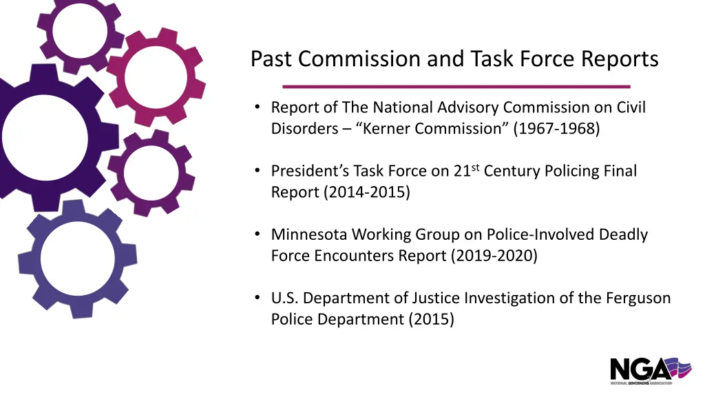 past commission and task force reports