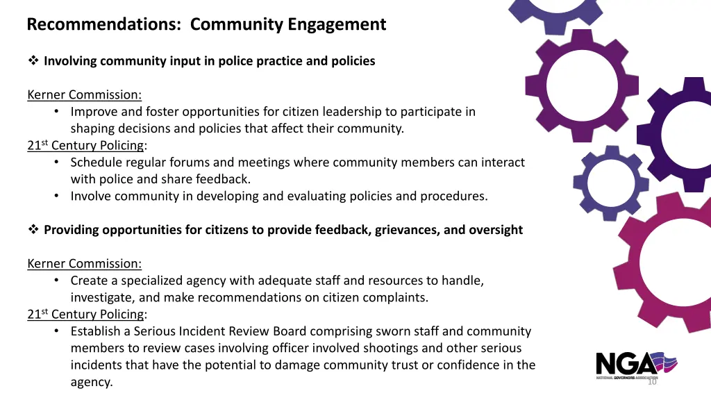 recommendations community engagement 1