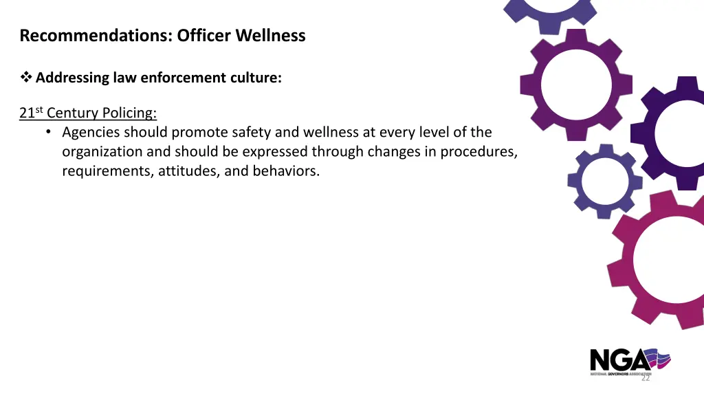 recommendations officer wellness 1