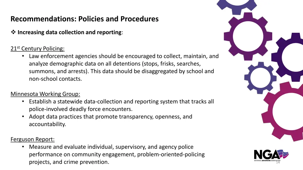 recommendations policies and procedures 2