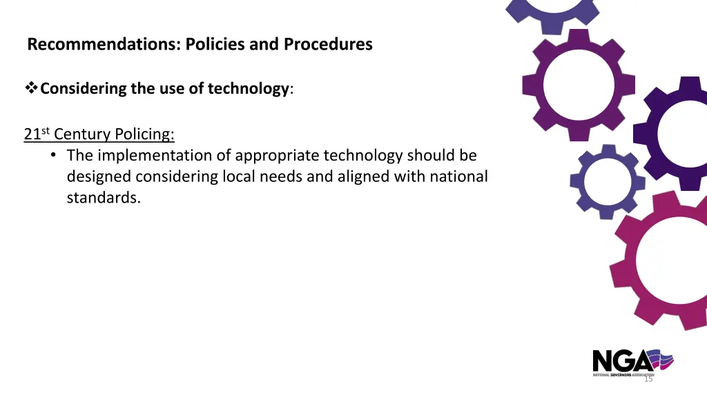 recommendations policies and procedures 3