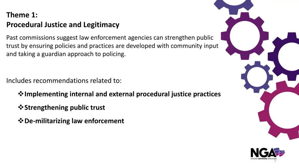 theme 1 procedural justice and legitimacy