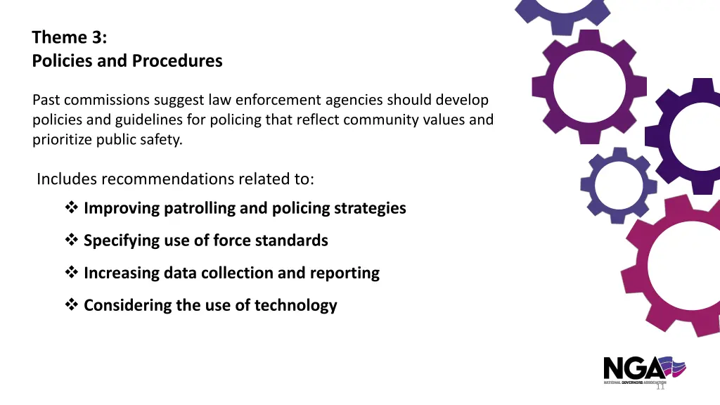 theme 3 policies and procedures