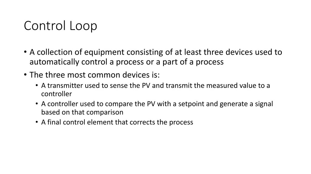 control loop