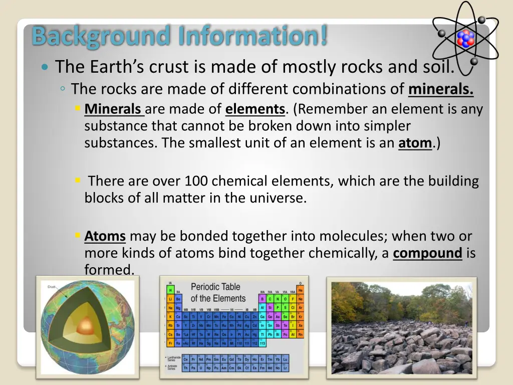 background information the earth s crust is made